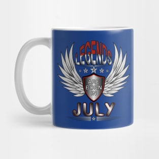 Legends Are Born In July Mug